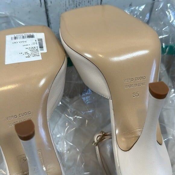 Ilio Smeraldo x Cher Bai Women's Chain High Heel Sandals Size 35 $560 - Picture 10 of 11